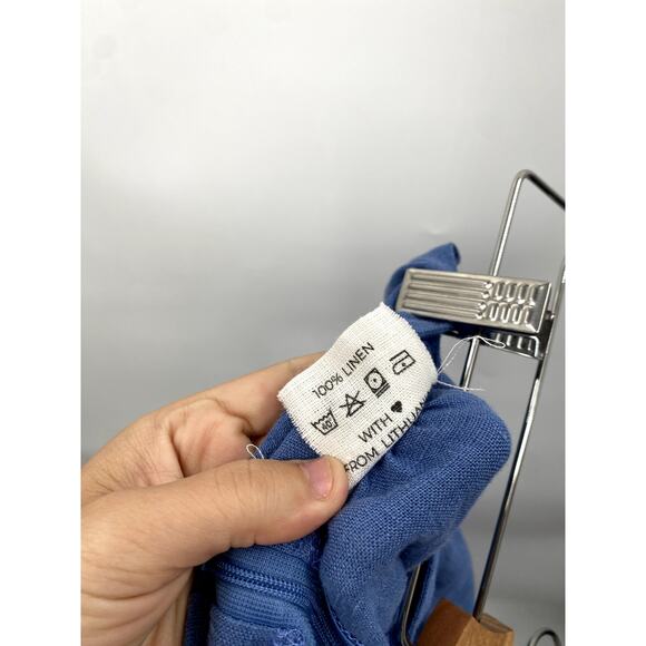 Linen Handmade Studio Cornflower Blue Shay Maxi Skirt - Picture 5 of 6